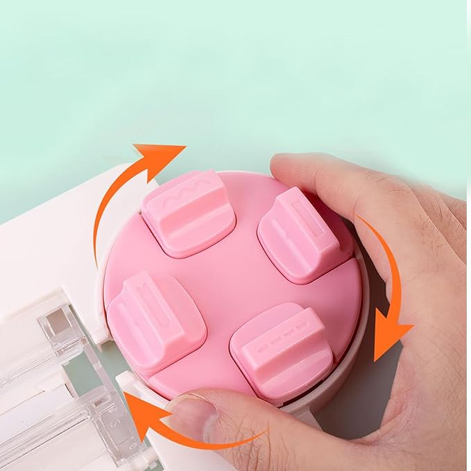 Paper Trimmer - 4 in 1 Portable Precision Cutter, Heavy Duty Paper Slicer, Side Ruler with Adjustable Guide, Portable Slicer for Label Card Photo Cardstock Home Office School Students Teacher