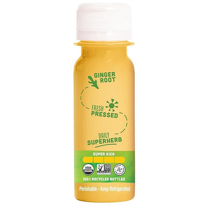 Vive Organic Immune Support Ginger Shot, Cold-Pressed Ginger Root & Organic Juice, Gluten Free, Vegan, Immunity Booster 2 Fl Oz (Pack of 12)