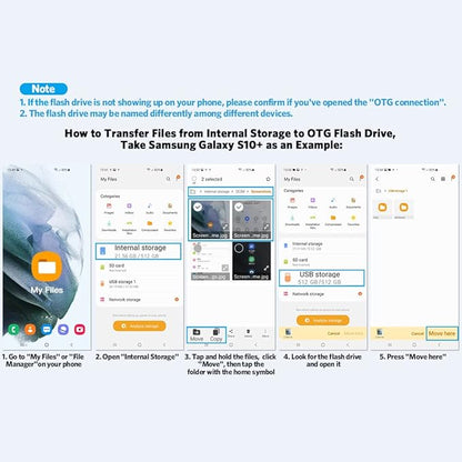 USB C Flash Drive 512GB, High Speed USB 3.2 Memory Stick, 500MB/s USB C Thumb Drive Photo Stick for iPhone 15 Series/PS4/USB C iPad/OTG Android/Windows/Mac OS/iOS/Linux