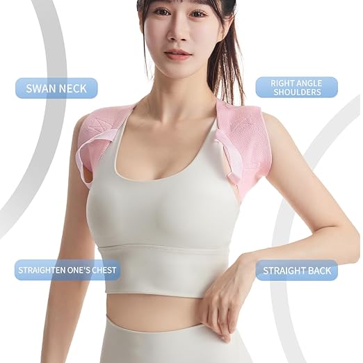 Back Brace Posture Corrector for Women - Kyphosis Relief, Spine Support Brace, Upper Back & Shoulder Alignment, Comfortable & Breathable, Easy to Use