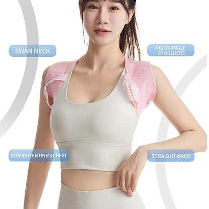 Back Brace Posture Corrector for Women & Men - Kyphosis Relief, Spine Support Brace, Upper Back & Shoulder Alignment, Comfortable & Breathable, Easy to Use
