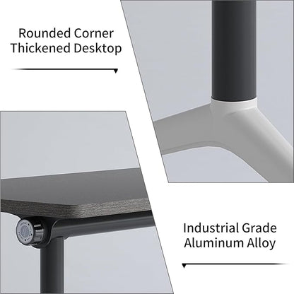 Conference Room Table with Flip-Top Design for Dynamic Meetings, Business Table Computer Desk with Heavy-Duty Frame,Foldable Seminar Meeting Tables for Home Office (2, B, 70.8IN)