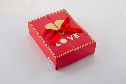 Carian’s Bistro Belgian Chocolate Gift Box of Love, Luxury Milk Chocolates with Strawberry and Hazelnut Cream, Great For Gift Giving, Christmas, Thanksgiving and Anniversary for Lovers, 12 pc.