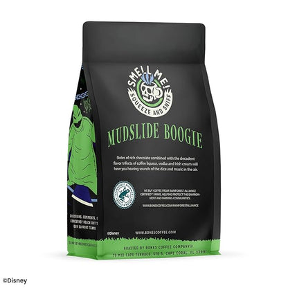 Bones Coffee Company The Nightmare Before Christmas Mudslide Boogie Flavored Coffee Beans, Whole Bean Coffee Medium Roast Low Acid, Chocolate Mudslide Flavor (12 oz)