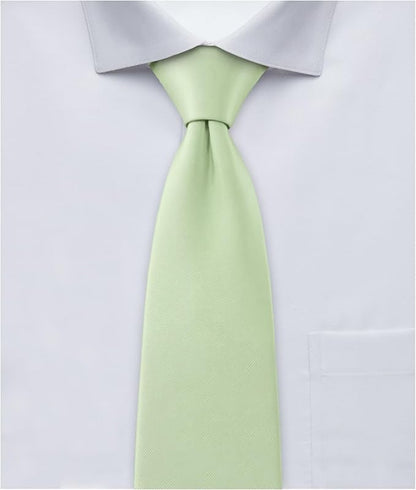 Jacob Alexander Solid Color Mens Tie - Soft-lined Necktie - Timeless Formal Look for Weddings and Business - (Regular Size)