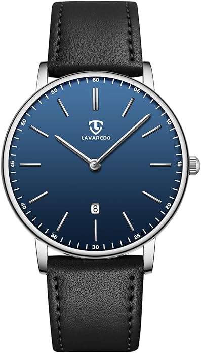 BEN NEVIS Watch, Mens Watch, Minimalist Fashion Simple Wrist Watch Analog Date with Leather Strap