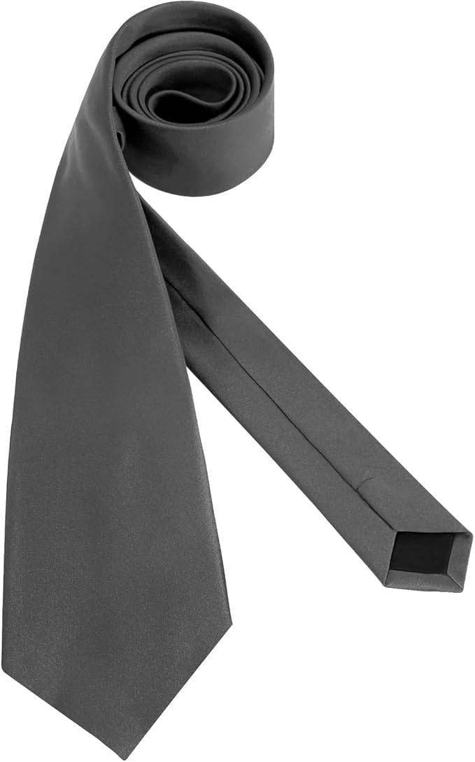 Men's Ties Solid Pure Color 3.15" (8CM) Necktie Plain Formal Business Wedding Black Ties For Men