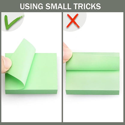 Eastern Wolf Sticky Notes 1.5x2 Self-Stick Notes 10 Bright Multi Colors Sticky Notes 20 Pads 100 Sheet/Pad