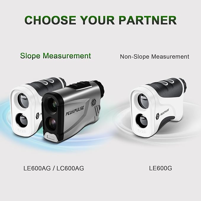 Golf Rangefinder 650/1200/1700 Yards Range Finder Golfing 6X Magnification 0.5 Yard Accuracy Flag Pin Lock Vibration Fast Focus High Clarity Display Easy to Use