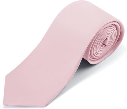 Black Ties For Men Solid Pure Color Formal Neckties 3.15" (8CM) Men's Tie for Business and Wedding with Gift Box