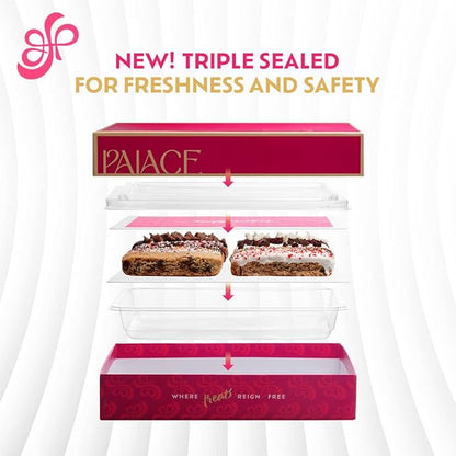 Gluten Free Palace Biscotti Cookies Gift Basket – Gluten Free Holiday Cookies for Thanksgiving, Christmas, and New Year – Assorted Biscotti Gift Box for Men & Women (8 Pieces)