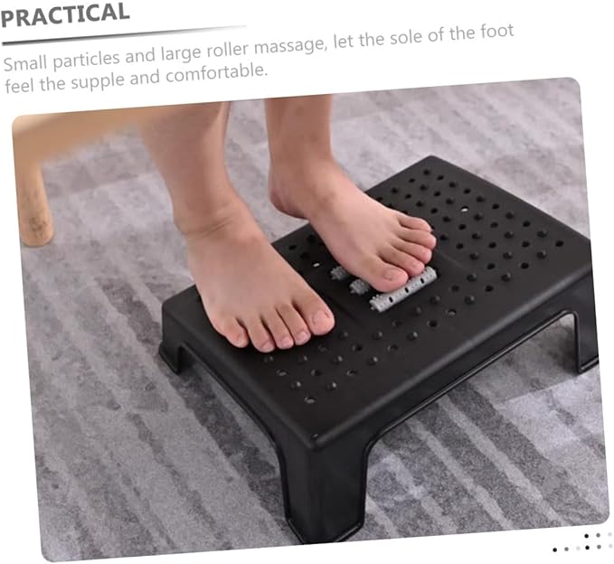 Non-Slip Footstool Under Desk Footrest for Leg Support Stable Step Stool for Office and Home Use Ergonomic Design to Relax Tired Legs and Work Efficiency