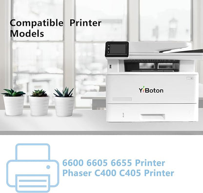 C400 C405 Drum Unit Replacement for Xerox C400 C405 108R01121 Imaging Unit Compatible for Xerox Phaser 6600 Workcentre 6605 6655 Versalink C400 C405 Printer (4-Pack)