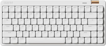 Flow Lite 84 Keys Low Profile Mechanical Keyboard, 75% Swappable Rechargeable Wireless Keyboard with 2.4G Receiver, Bluetooth and Wired Connection for Windows, Mac/Specter Linear Switches (Off-White)