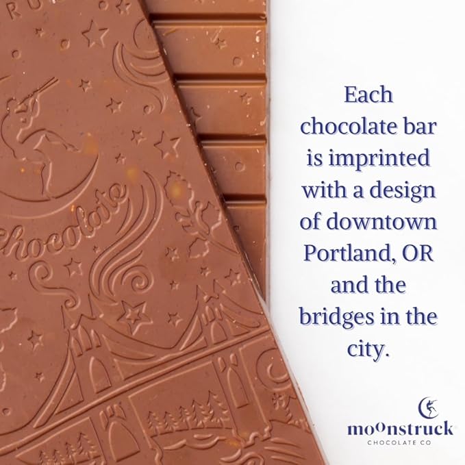 Moonstruck Chocolate Milk Chocolate Bar with Cinnamon Vanilla and Almond, 31% Cacao, 3.0oz (Pack of 1)