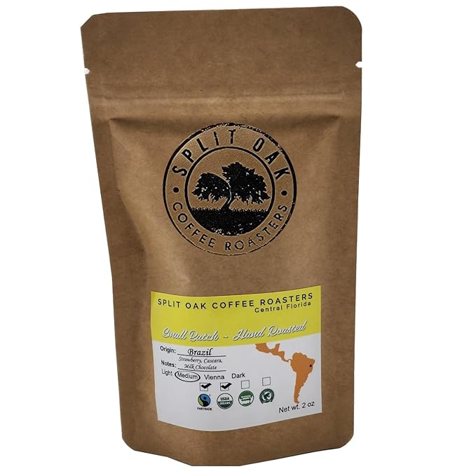 Coffee Samples 5 Pack Gift Set Las Americas. Gourmet Organic Medium Roast whole Bean with Best Beans From Mexico, Guatemala, Peru, Colombia and Brazil