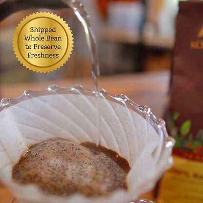 KKONA EARTH 100% Kona Coffee, Dark Roast, Whole Bean, 5 lb (80 oz) Farm-Direct Authentic Hawaiian Kona Coffee beans from Hawaii’s Big Island, Micro-Batch-Roasted