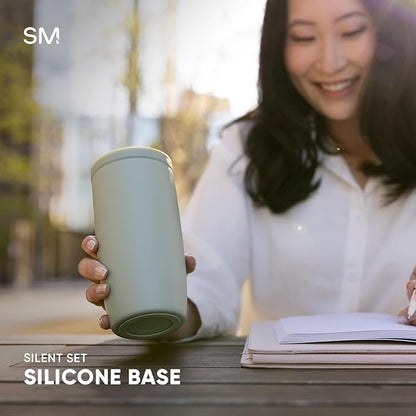 Simple Modern Travel Coffee Mug Tumbler with 360° Lid | Ceramic-Lined Insulated Stainless Steel Cold Brew Iced Coffee Cup | Gifts for Women Men Her Him | Voyager Signature | 16oz | Lavender Mist