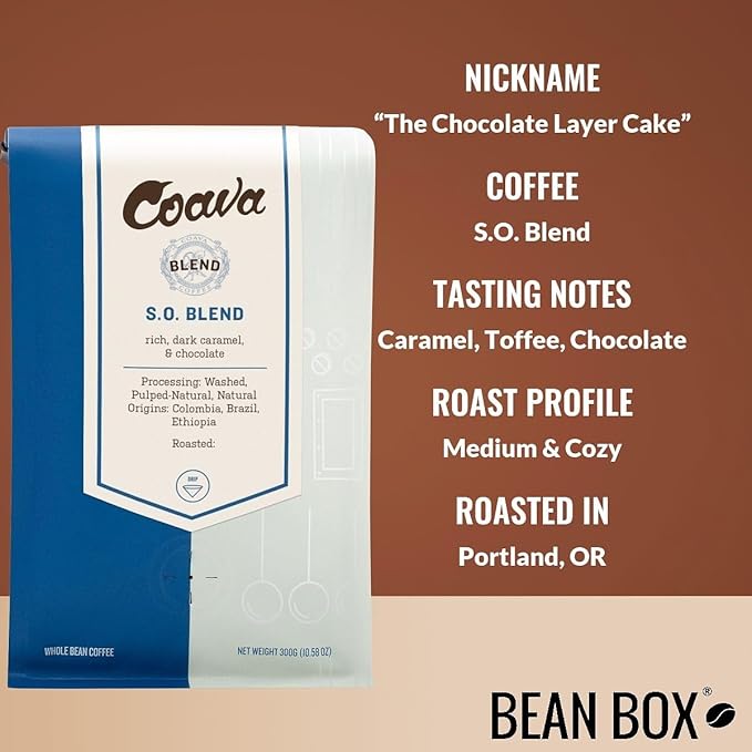 Bean Box Sampler - Roasted by Coava Roasters, 2-Pack, Freshly Ground Coffee, Gourmet Coffee