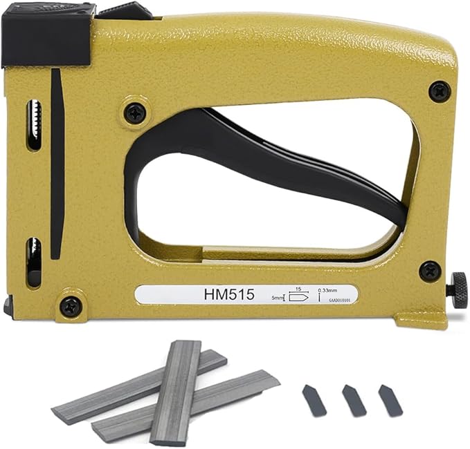 GYKLE Point Driver Framing Tool, Flexible Point Gun Tacker, Lightweight Metal Picture Framing Tool with 1000 Points for Artist Framing Paintings and Pictures