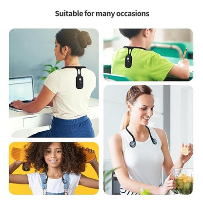 Alomejor Ergonomic Posture Corrector with Intelligent Chip Hunchback Monitoring for Back Neck Support Work Study Office Home – Adjustable Posture Support for Men Women