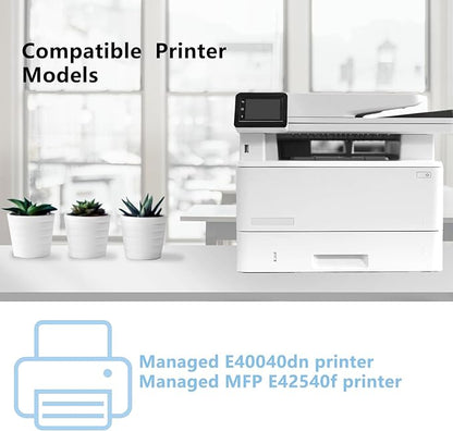 High Yield W9024MC Black Toner Cartridges [with chip] Compatible for HP W9024MC Toner for LJ Managed E40040dn Managed MFP E42540f Printer (11,800 Pages )