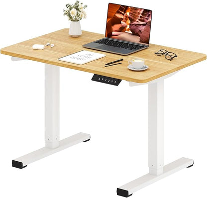 Small Adjustable Stand Up Desk for Children,One-Piece Standing Desk 31.5 x 19.7 Inch, Home Office Desk Computer Workstation, Maple