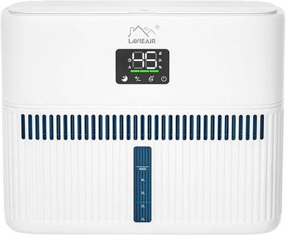 Smart Evaporative Humidifiers for Bedroom, Living Room, Nursery, Large Room up to 300 ft², 5L Tank, Max 48H Runtime, Mist-free Top Fill Humidifier for Baby, Plants, Easy to Clean