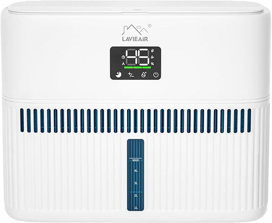 Smart Evaporative Humidifiers for Bedroom, Living Room, Nursery, Large Room up to 300 ft², 5L Tank, Max 48H Runtime, Mist-free Top Fill Humidifier for Baby, Plants, Easy to Clean