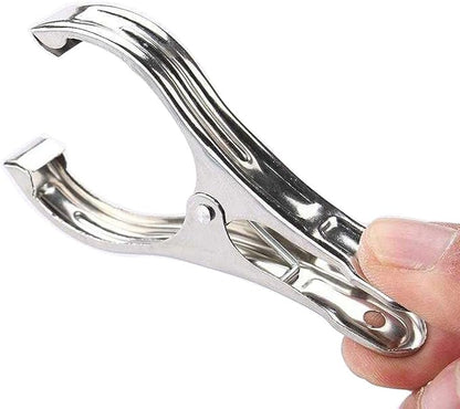Metal ClothesPins,Row Cover Clips 20 Pack 3.5 Inch Stainless Steel Pool Towel Clips,Chair Clips for Beach Towels,Garden Clips，Greenhouse Clamps：Quilts, Blankets from Blow Away Or Decline
