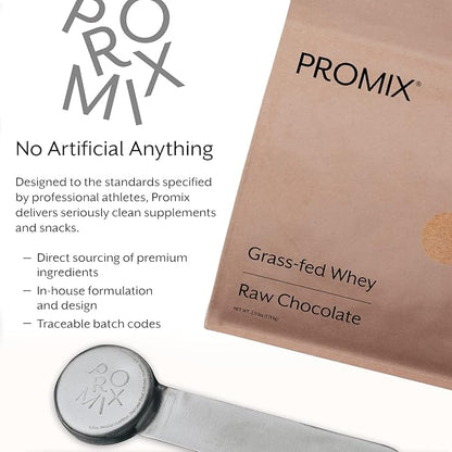 ProMix Nutrition Whey Protein Powder, Chocolate Peanut Butter - Grass-Fed - ­Post Workout Fitness & Nutrition Shakes, Smoothies, Baking & Cooking Recipes - Gluten-Free - 2.5 Pound (Pack of 1)