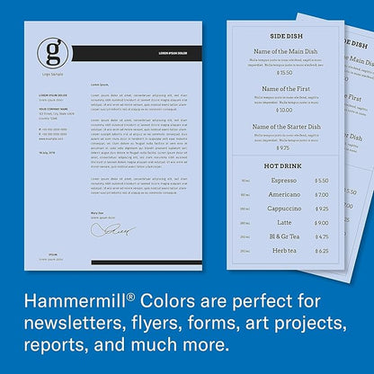 Hammermill Colored Paper, 20 lb Orchid Printer Paper, 8.5 x 14-1 Ream (500 Sheets) - Made in the USA, Pastel Paper, 103788R