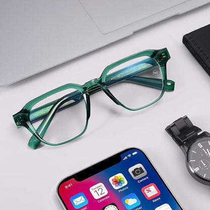 Dollger Blue Light Glasses for Women Men Computer Glasses Square Blue Light Blocking Glasses