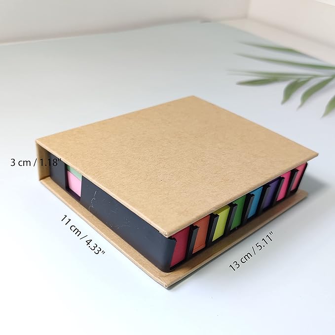 Tape Flags Assorted Color Combo Pack, Arrow Flag Tabs Colored Sticky Notes for Page Marker Bookmarks and Message Post by BLUECC