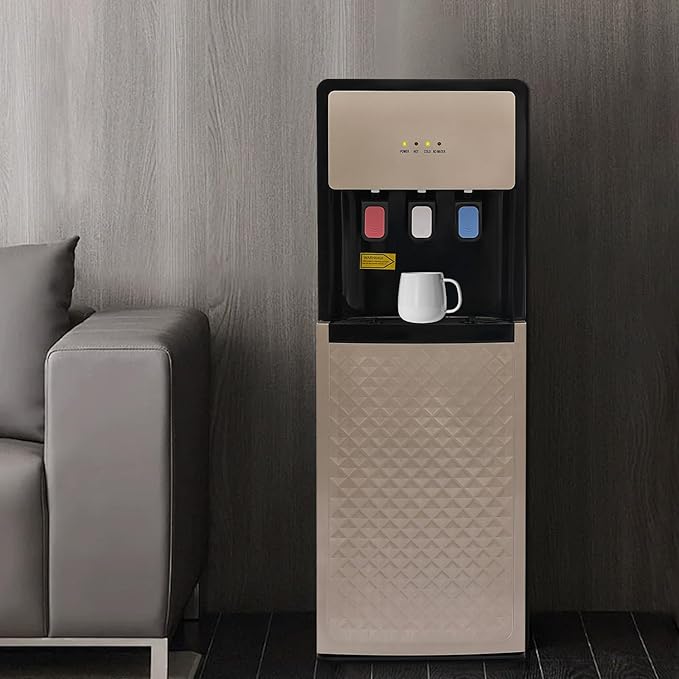Water Coolers Standing Water Dispenser Cold Hot Dispenser, Modern Standing Water Dispenser Bottom Loading for Homes, Gyms, Office (Bottom Load Champain)