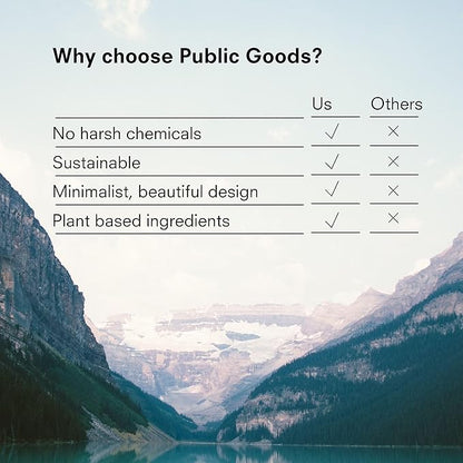 Public Goods Hand Soap | Cleansing Soap for Kitchen & Bathroom | Made with Natural Essential Oils | Paraben & Sulfate Free | Vegan Friendly | 34 Fl Oz Refill (Pack of 2)