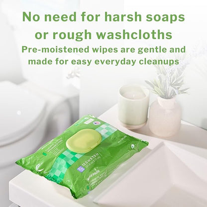 McKesson Flushable* Adult Wet Wipes XL – 288 Wipes (3 Pack of 96) – Aloe & Vitamin E, Plant-Based Cleansing Wipes, Unscented, Extra Large