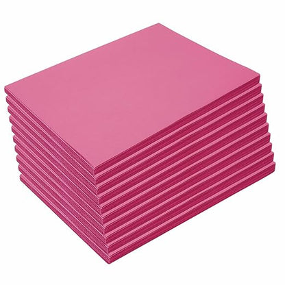 Construction Paper,Hot Pink,9 inches x 12 inches,500 Sheets, Heavyweight Construction Paper,Crafts,Art,Kids Art,Painting, Coloring,Drawing,Creating,Paper,Art Project,All Purpose
