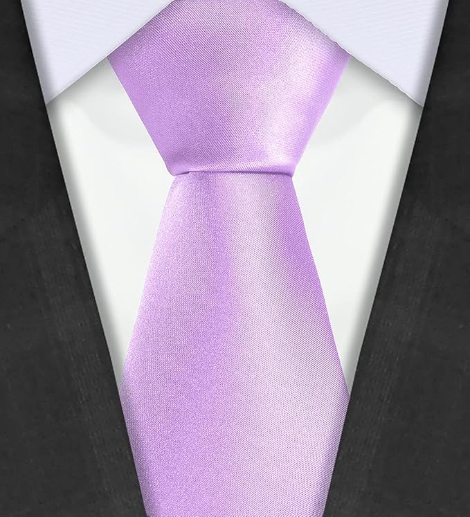 TIE G 5pcs Tie Set in WHITE OR BLACK GIFT BOX: Solid Color Necktie, Satin Bow Tie, Pocket Square, Lapel, Cuff Links