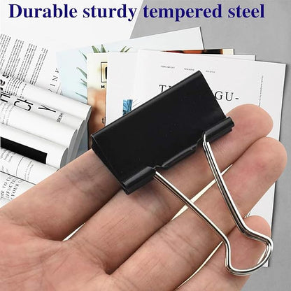 Extra Large Binder Clips 2 Inch (72 Pack), Big Paper Clamps with Box Giant Binder Clips for Office and Home Supplies
