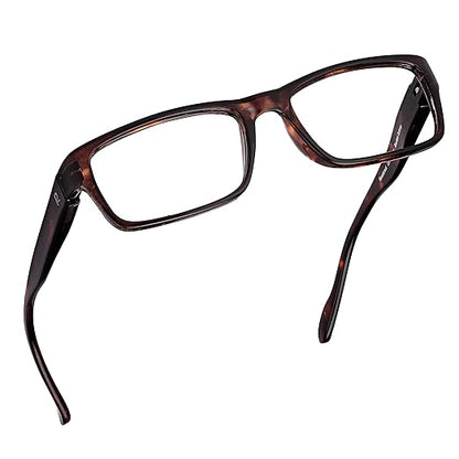 Readerest Blue Light Reading Glasses - Lightweight Computer Glasses - Eye Strain, UV Glare Protection (Bourbon+Tortoise)