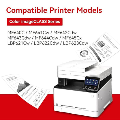 MYTONER 054H Black Toner Cartridge Compatible Replacement for Canon 054H 054 CRG-054H CRG-054 for Color imageCLASS MF644Cdw MF642Cdw LBP622Cdw MF641Cw Printer (1 Pack)