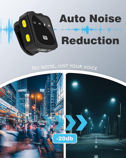 Wireless Lavalier Microphone for iPhone/Android with Type-C Plug, 48KHz, Noise Cancellation, Battery Charging Case Included, 98ft Range, Mini Microphones for Stream,TikTok,YouTube (Type-C)