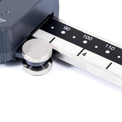 PEC Tools Bluetooth Digital Caliper, 6 Inch/150mm Industrial-Grade Stainless Steel Caliper, IP67 Waterproof & Oil-Resistant, Auto Power-Off, Inch/MM/Fraction Modes, Wireless Data Transfer