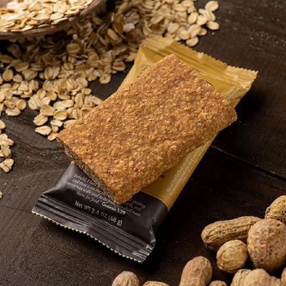 EatToHeal Peanut Butter Real Food Bar - Organic Vegan Healthy High Protein Bars - Low Sugar Meal Replacement, Non GMO, Never Baked, Plant Based, Gluten Free - Crafted to Enjoy, Not Sit on Shelves