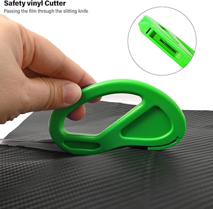 EHDIS Wrapping Paper Cutter, Gift Wrap Rolls Cutter for Straight and Smooth Cutting, Snitty Safety Vinyl Film Cutter for Christmas Birthday Holiday - 2PCS