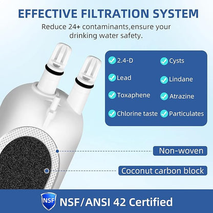 Edr3rxd1 4396841 Water Filter Replacement For Everydrop Filter 3, Compatible With Kenmore Refrigerator 9083, Whirlpool Ice and Water whr3rxd1, kad3rxd1, 9030, 460-9083, 3 Pack SETFEEL