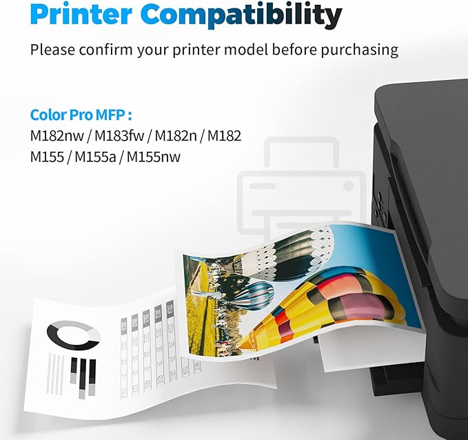215A Toner Cartridges 2 Pack (with Chip) Replacement for HP 215A Black Toner Cartridge W2310A Compatible for HP Color Pro MFP M182nw MFP M183fw M182 M183 M155 Printer (2 Black)