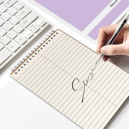 Steno Pads – 6x9 Inches 80 Sheets Steno Notebooks for Writing Notes in School, University, College & Office (2PCS Purple)