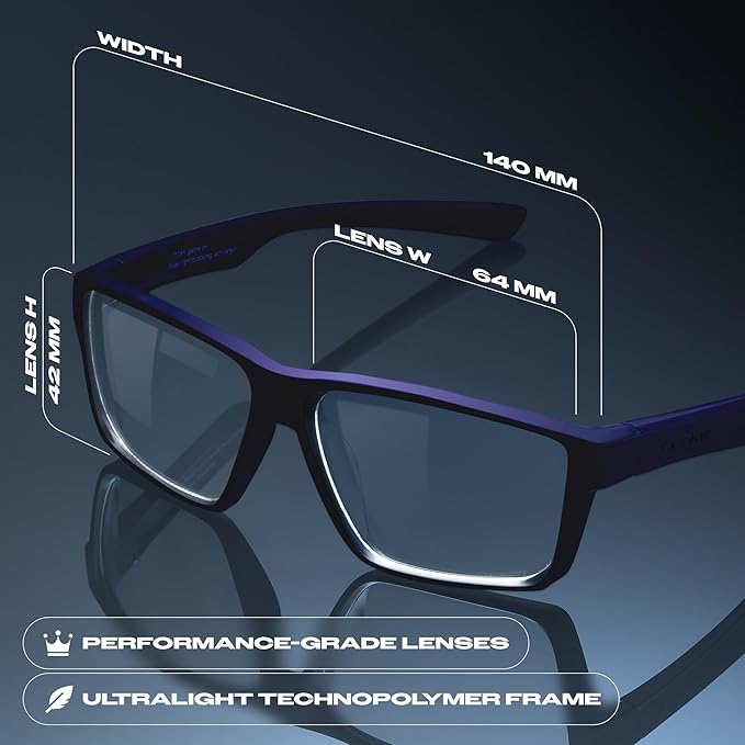 Titan Gaming Glasses, Anti Blue Light Glasses Men, UV400 Protection Blue Light Blocking Glasses for Computer Eye Strain
